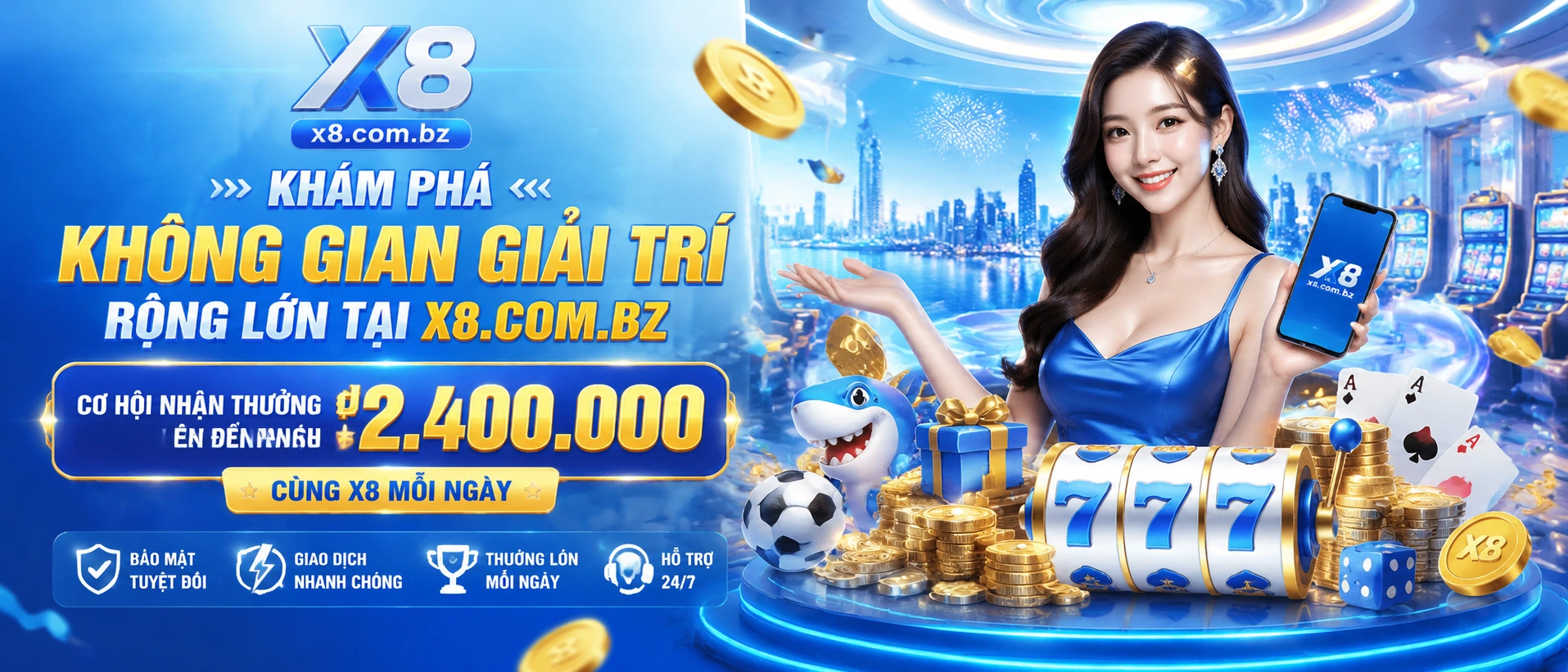 X8 giao diện mobile casino trực tuyến