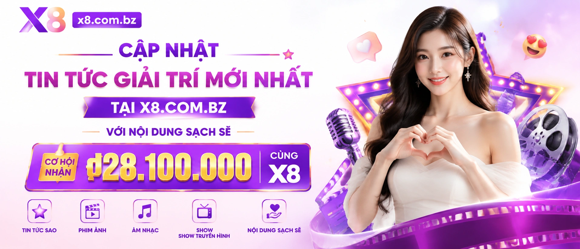 Khu vực tin tức x8 với giao diện cập nhật mới và danh mục rõ ràng